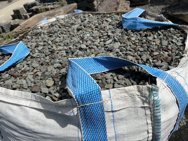 Lot 15: 3 pallets 3/4" Blue Decorative Stone 2